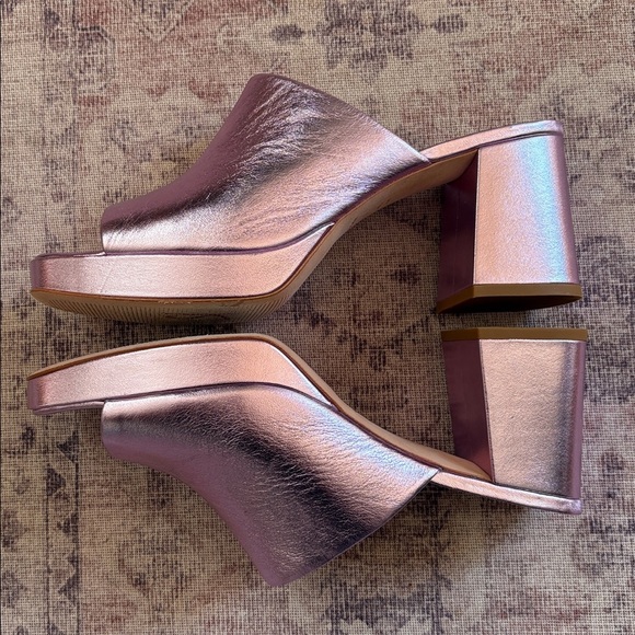 Reformation Mia Platform Sandal Pink Pearl Size 10 - Picture 6 of 15